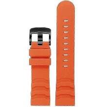 (Orange Black Buckle) 24mm Silicone Watchband Strap For Luminox Watches Strap Accessories