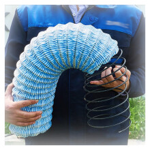 3 Inch French Drain Pipe 7m Flexible Underground Drainage Hose with Steel Wire Reinforcement for Landscaping