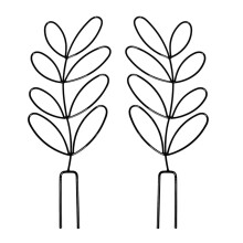 2PCS Metal Plant Trellis Set, Decorative Vertical Support for Potted Climbing Vines, Indoor Outdoor Use