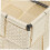 Woven Storage Basket with Stackable Cube Design, Silver Organizer for Bathroom Nursery Kitchen 3