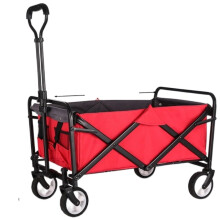 Heavy Duty Folding Wagon with AllTerrain Wheels, Collapsible Utility Cart for Outdoor Camping and Beach