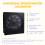 Universal 140mm Diameter Truck Speedometer Odometer 0-125km/H with Backlight 9-36V 6