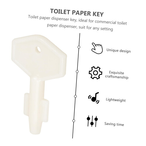 Universal Paper Towel Dispenser Key Replacement, Durable Plastic Lock Core for Easy Maintenance Access