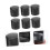 6 Piece Cylindrical Sliding Door Pull Handles Set Ergonomic Grip Easy Installation Durable 2