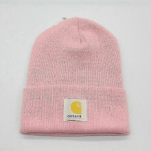 (Light pink) Unisex Acrylic Watch Hat Beanie Winter Knit Cap Authentic A18 Mens Lady