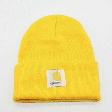 (Yellow) Unisex Acrylic Watch Hat Beanie Winter Knit Cap Authentic A18 Mens Lady