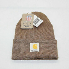 (Khaki) Unisex Acrylic Watch Hat Beanie Winter Knit Cap Authentic A18 Mens Lady