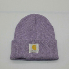 (Light purple) Unisex Acrylic Watch Hat Beanie Winter Knit Cap Authentic A18 Mens Lady