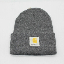 (Dark grey) Unisex Acrylic Watch Hat Beanie Winter Knit Cap Authentic A18 Mens Lady