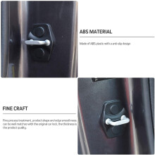 for Challenger Door Lock Buckle Covers Protection Trim for Challenger 2012-2020, Black