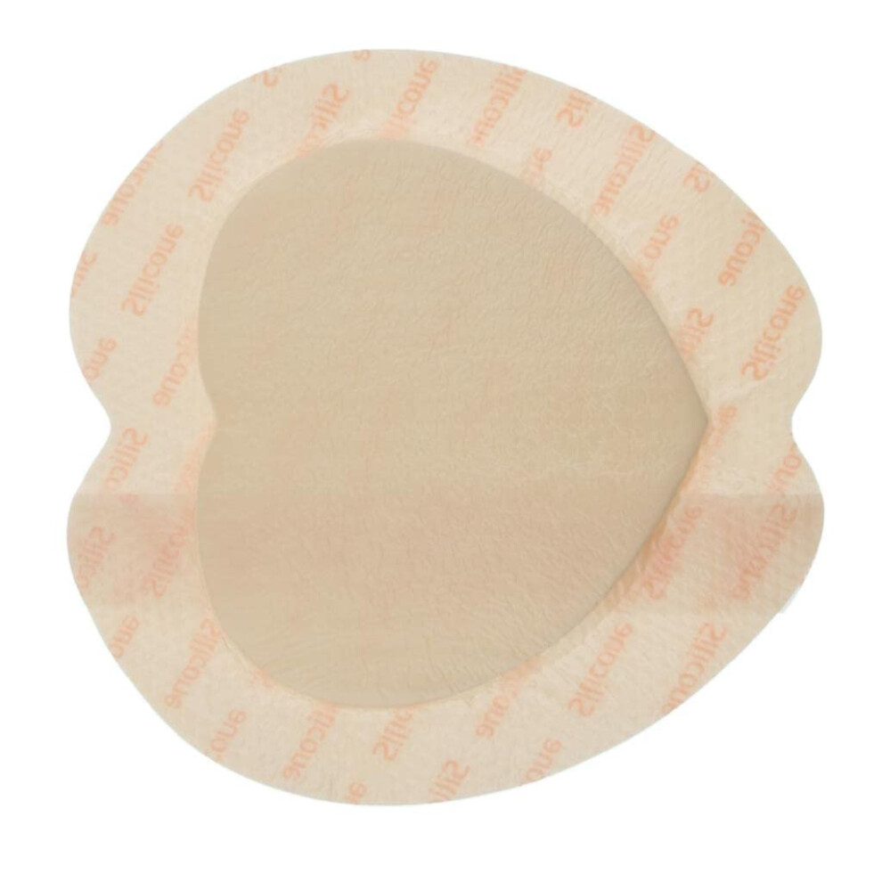 Silicone Foam Dressing with Adhesive Border 6.9x6.9in,  Absorbency Wound Pad for Sensitive Skin