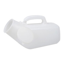 Portable Male Urinal Bottle 1000ml SpillProof Lid with Handle for Elderly Bedside and Car Travel 2pcs