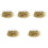 5Rolls Long Golden Artificial Pearl Strings for Vase and Party Decor 2