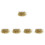 5Rolls Long Golden Artificial Pearl Strings for Vase and Party Decor 4