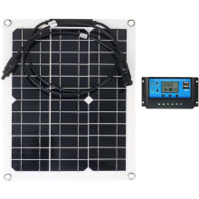 300W Flexible Solar Panel Kit 18V Efficiency with Charge Controller for RV Boat Home Off Grid