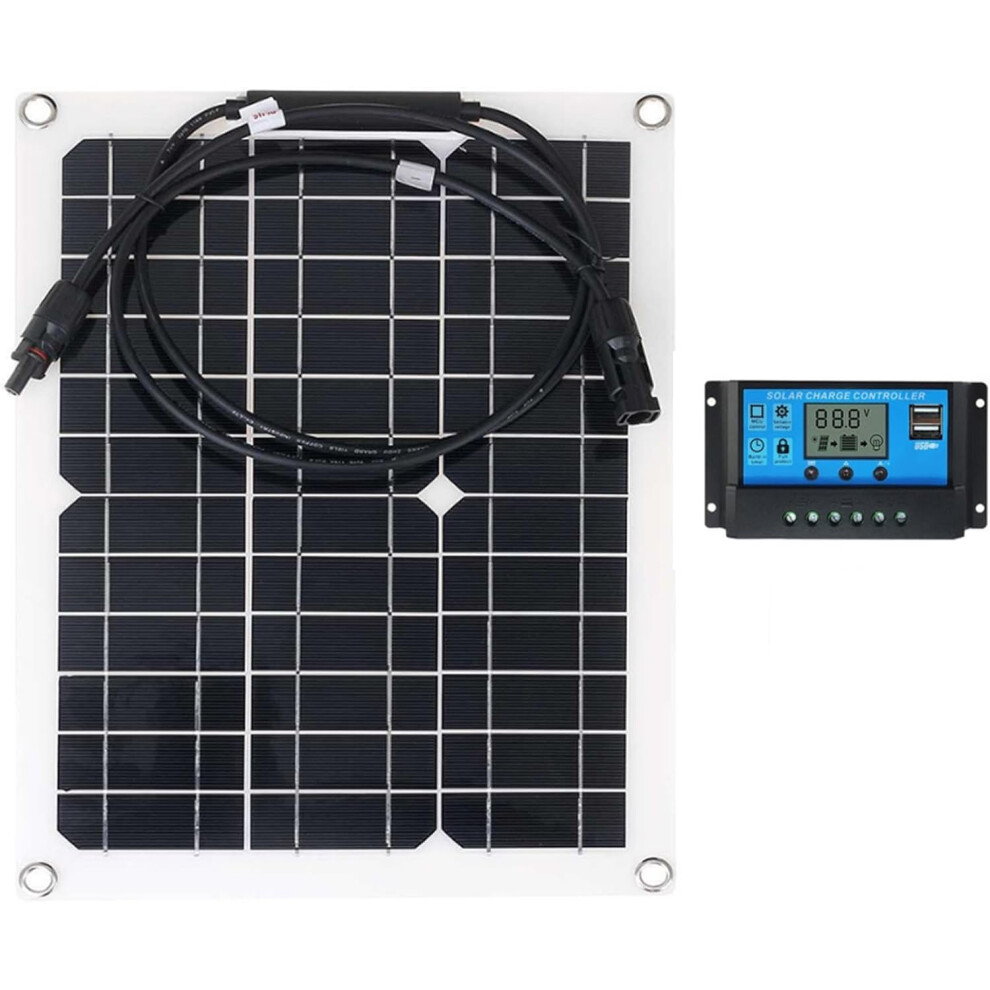 300W Flexible Solar Panel Kit 18V Efficiency With Charge Controller For Rv Boat Home Off Grid 9045646494883