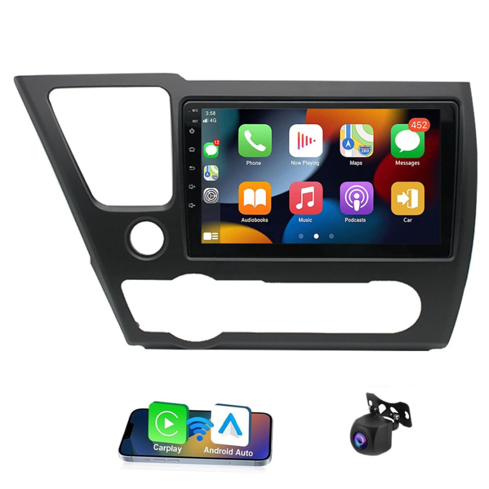 9 Inch Android Car Stereo For Honda Civic 20132017, Wireless Carplay Android Auto, Ahd Backup Camera, Gps, Bluetooth 9351714712842