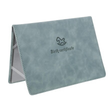 Birth Certificate Holder Leather Document Protector for Newborns Durable Vintage GiftReady Case