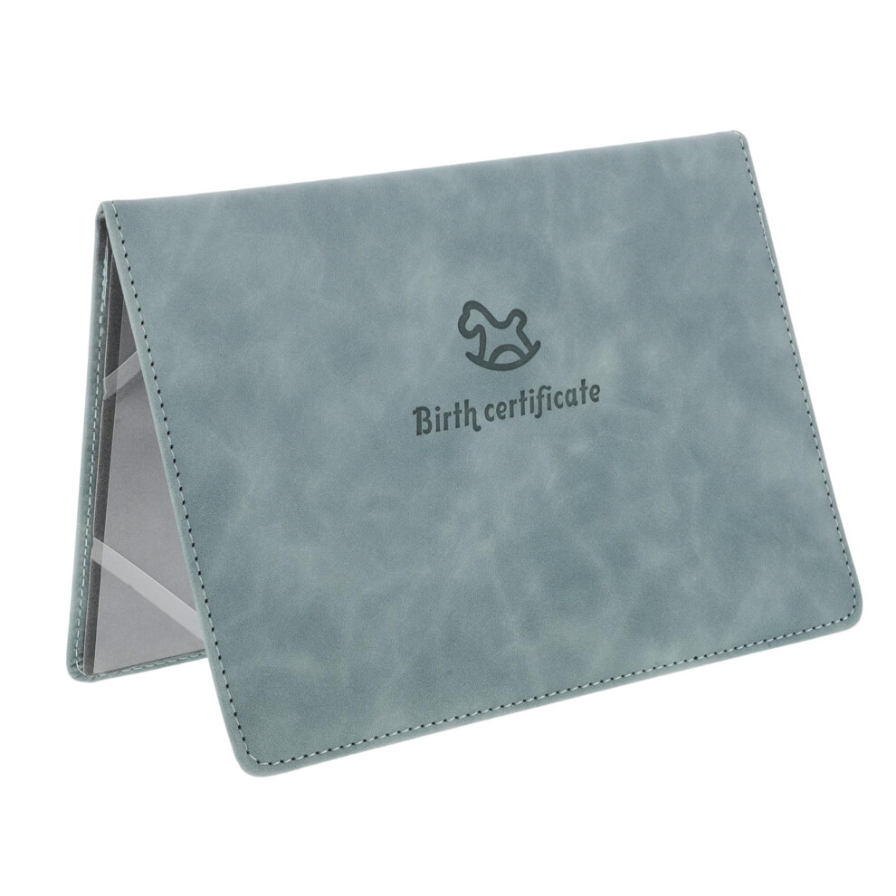 Birth Certificate Holder Leather Document Protector for Newborns Durable Vintage GiftReady Case