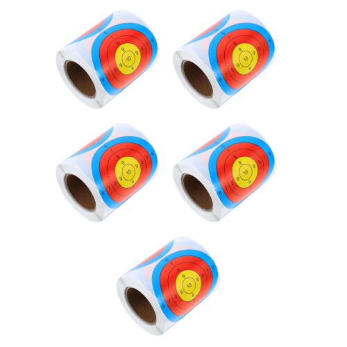 Round Fluorescent Shooting Target Sheets for Precision Practice 1