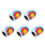 Round Fluorescent Shooting Target Sheets for Precision Practice 5
