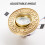 Ultra Thin LED Recessed Downlight, Brushed Brass Ceiling Light Fixture with No Flicker, Energy Efficient 3