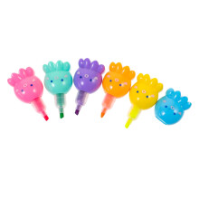Octopus Shape Highlighters Set QuickDry No Bleed Fluorescent Markers for School Kids and Adults