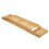 70cm Bathtub Tray Organizer, Extendable Bath Caddy Rack with Stable Bridge Design and Expanded Storage 2