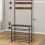 Coat Rack Stand with 5 Tier Shoe Bench 9