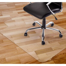 Office Chair Mat with Lip for Hardwood Floors, Clear PVC 100x150cm, Heavy Duty 1.5mm Hard Floor Protection