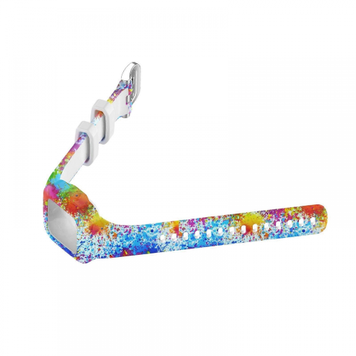 Pulseira de silicone impressa (pintada) compatível com Garmin Vivofit JR3. 2