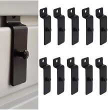 10 PCS Stainless Steel Slatwall Hooks Set – RustResistant Heavy Duty Wall Mount Display Hooks for Frames and Artworks