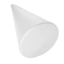 White Foam Cones for Crafts Christmas Decorations Tree DIY Centerpieces and Floral Arrangements