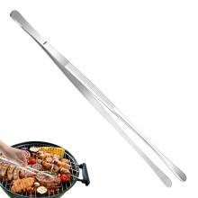 30 cm Stainless Steel Kitchen Tongs, Long Reach Precision Grip for Cooking and BBQ Grilling