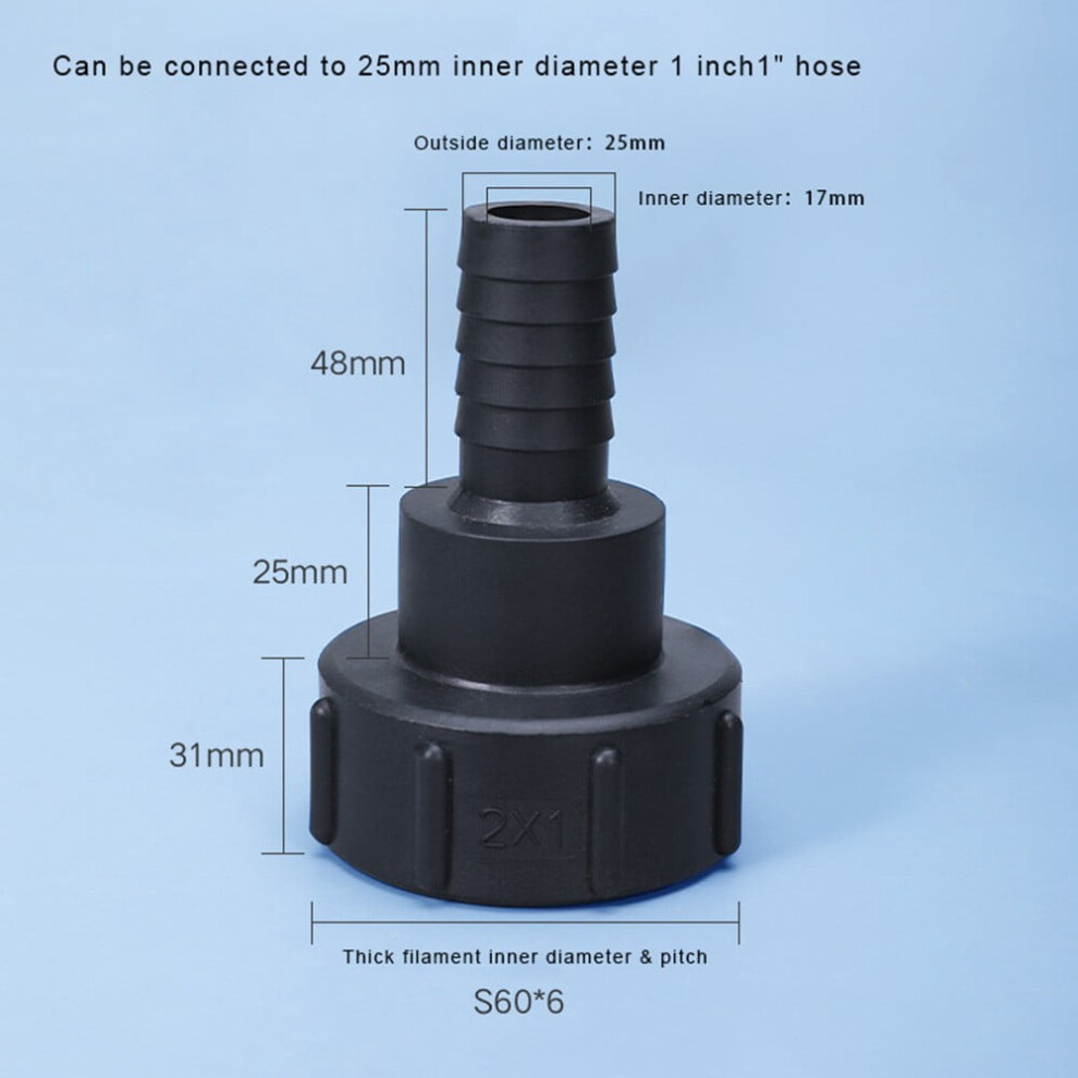1 Inch Thread Ibc Tank Adapter Faucet Connector For Water Connector 9301715090029