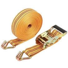 Heavy Duty Ratchet Tie Down Straps 2in x 10M 13227LBS Break Strength Double J Hooks for Truck Trailer Cargo