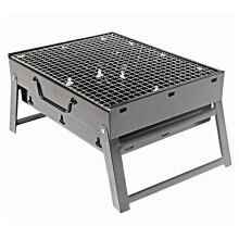Portable Folding Charcoal Grill Set of 2, Compact Tabletop BBQ for Camping and Outdoor Cooking