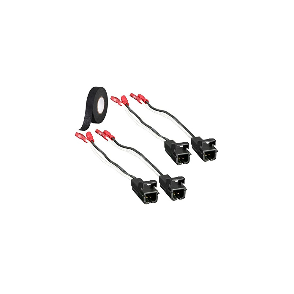 4 Pack Speaker Wiring Harness Adapter For Chevy Gmc Buick Cadillac Silverado Â Direct Replacement Fit 9351714714808
