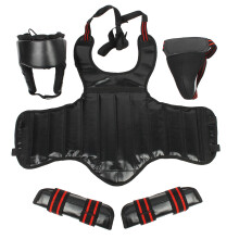 Set de echipament de sparring pentru antrenament de arte marțiale, protecție pentru piept, cască de siguranță, mănuși de karate, apărători