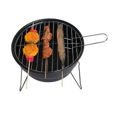 Portable Charcoal Grill with Adjustable Vent, Folding Round BBQ for Picnic, Camping, Patio and Backyard