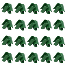 20Pcs Plastic Garden Trellis Connector 16mm Cross Buckle Plant Support Clips for Stakes Vines Orchards