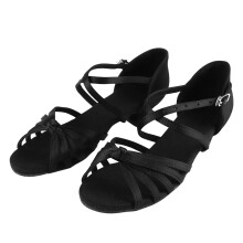 Chaussures de danse professionnelles pour femmes, chaussures de danse de salon et latines en satin avec semelle intermédiaire en latex haute