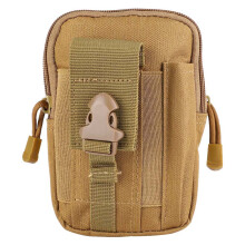 Marsupio tattico antiabrasione, custodia EDC per cellulare, organizer multifunzionale in nylon con compatibilità MOLLE e doppio scomparto con