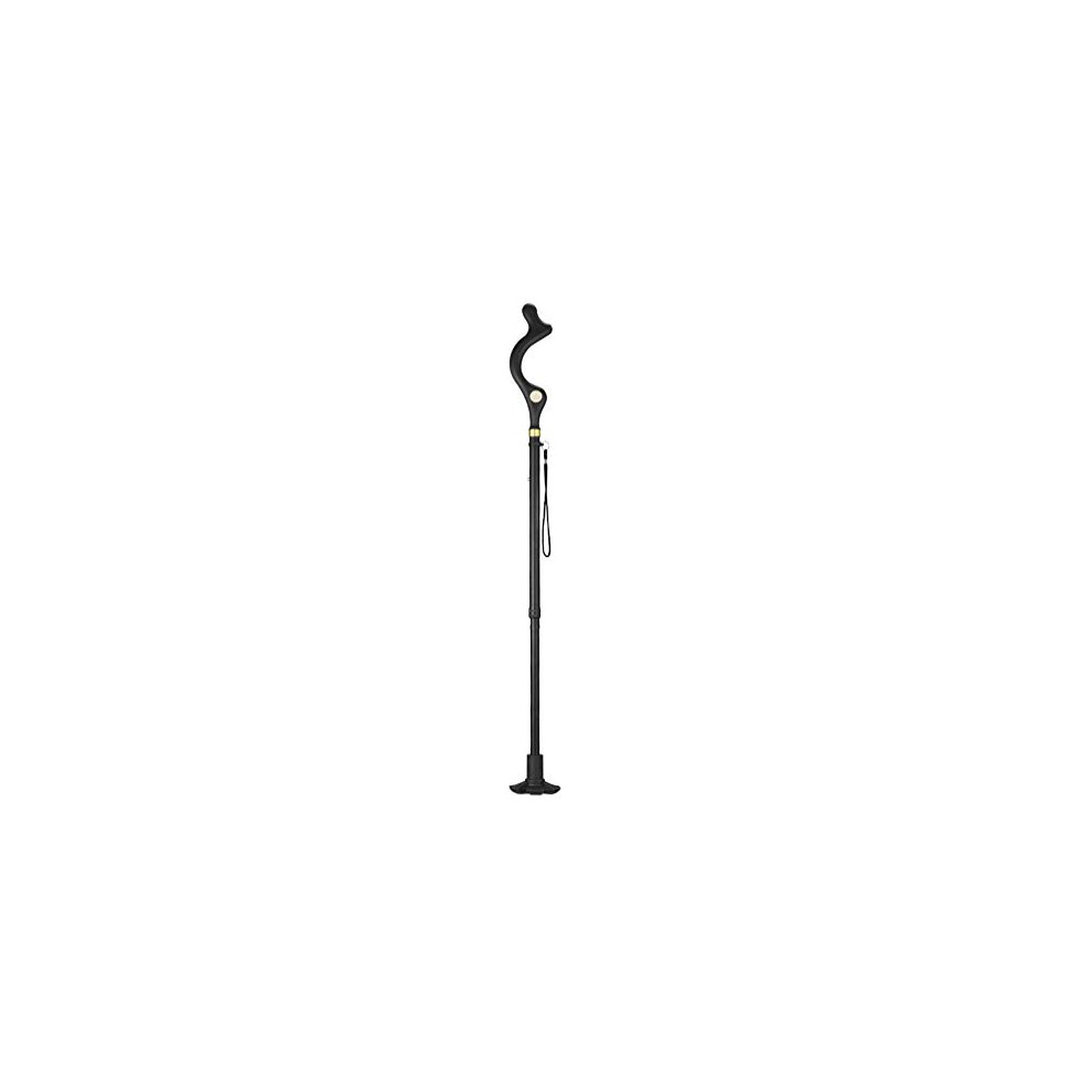 Folding Walking Cane with Adjustable Height, Lightweight Collapsible Mobility Aid for Seniors Men and Women