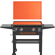 Griddle Mat Cover for Blackstone 28 Inch, Heavy Duty Silicone Griddle Protector with Rust and Debris Shield, Bright Orange