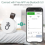 Wireless Thermometer Hygrometer, Oria Mini Bluetooth 5.0 Humidity Temperature Sensor With Data Export And Alerts 2