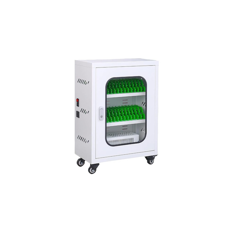 Cell Phone Charging Station With 30 Slots, Fast Multidevice Charging And Secure Storage Locker For Classroom 9045646507620