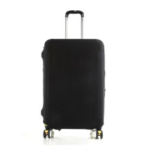 Waterproof Stretch Fabric Luggage Cover 26–28 Inch Black Suitcase Protector with AntiScratch Protection for Travel