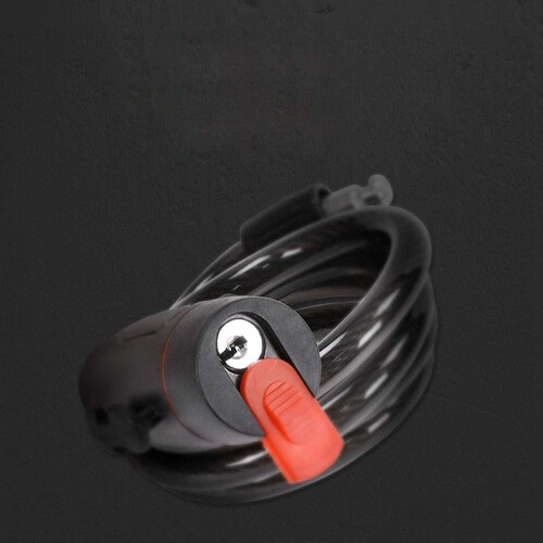 Heavy Duty Bike Cable Lock with AntiTheft Blade Core and Mounting Bracket, Waterproof 120cm Orange 2