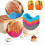 Retractable Burger Holder Set 4 Pack, Mess Reusable Hamburger Holder for BBQ and Grilling 1